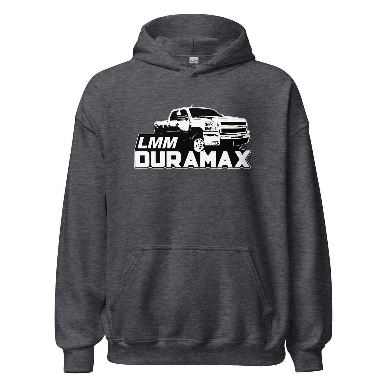 LMM Duramax Diesel Truck Hoodie Dark Heather