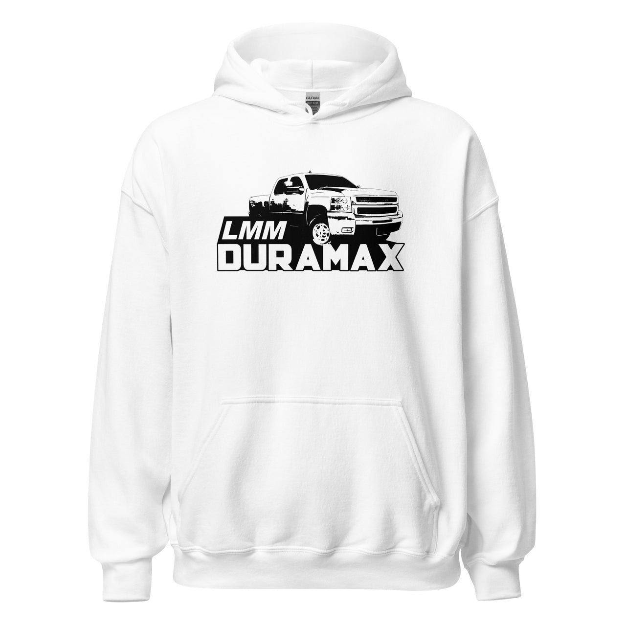 LMM Duramax Truck Hoodie white