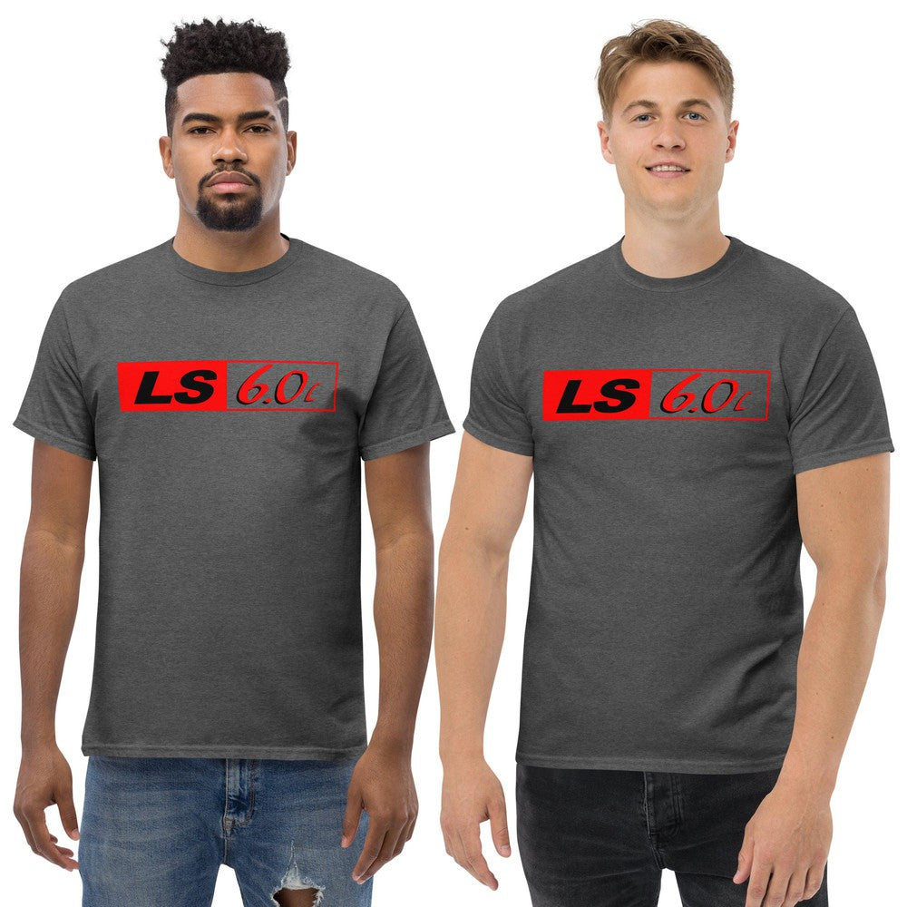 LS2 / 6.0 LS Engine T-Shirt modeled in grey