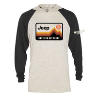 Thumbnail for Mens Jeep® Have Fun Out There Long Sleeve Hooded T-Shirt - Black / Natural
