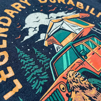 Thumbnail for Mens Long Sleeve Hooded Jeep® Sasquatch T-Shirt-Black Heather