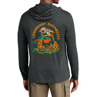 Thumbnail for Mens Long Sleeve Hooded Jeep® Sasquatch T-Shirt-Black Heather