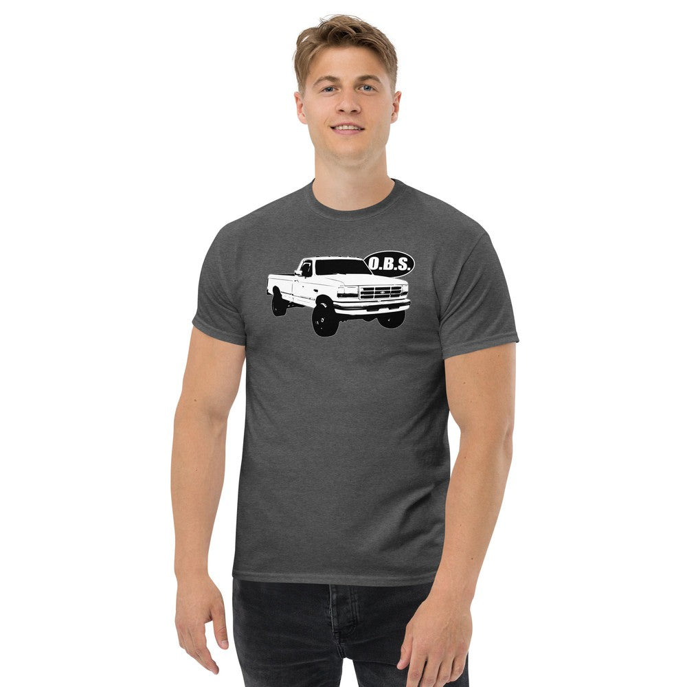 OBS Truck T-Shirt modeled in grey