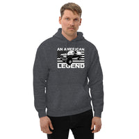 Thumbnail for OBS Bronco An American Legend Hoodie modeled in dark heather