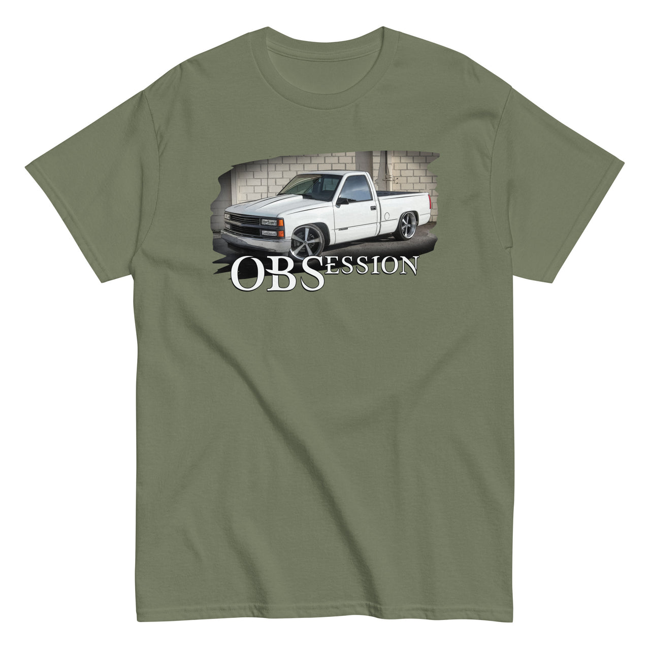 OBS Truck T-Shirt Lowered C1500 in military
