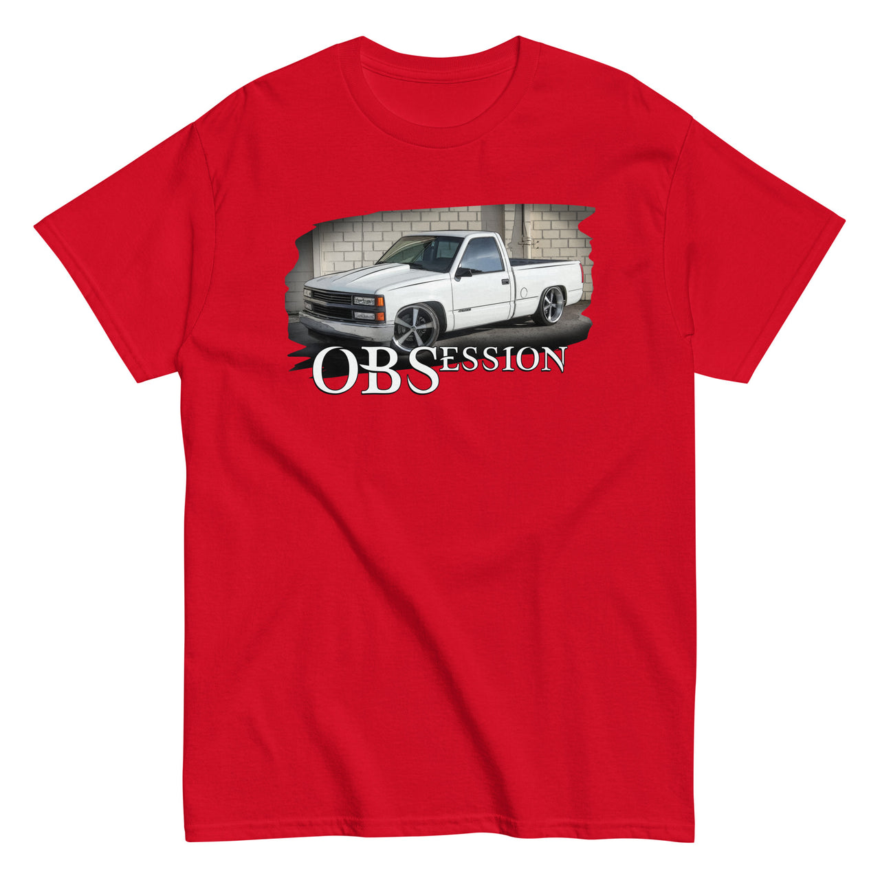 OBS Truck T-Shirt Lowered C1500 in red