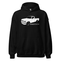 Thumbnail for OBS Truck Hoodie With Lowered Single Cab F150 Sweatshirt in black
