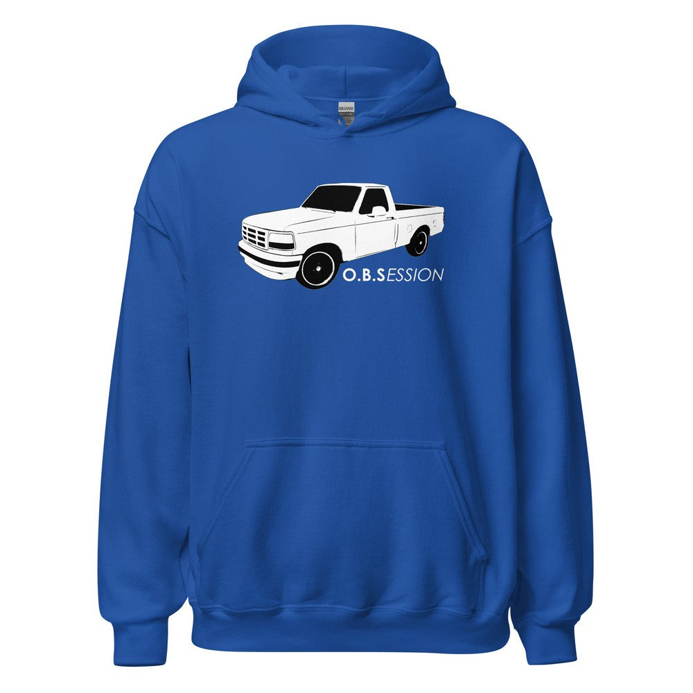 OBS Truck Hoodie With Lowered Single Cab F150 Sweatshirt in royal