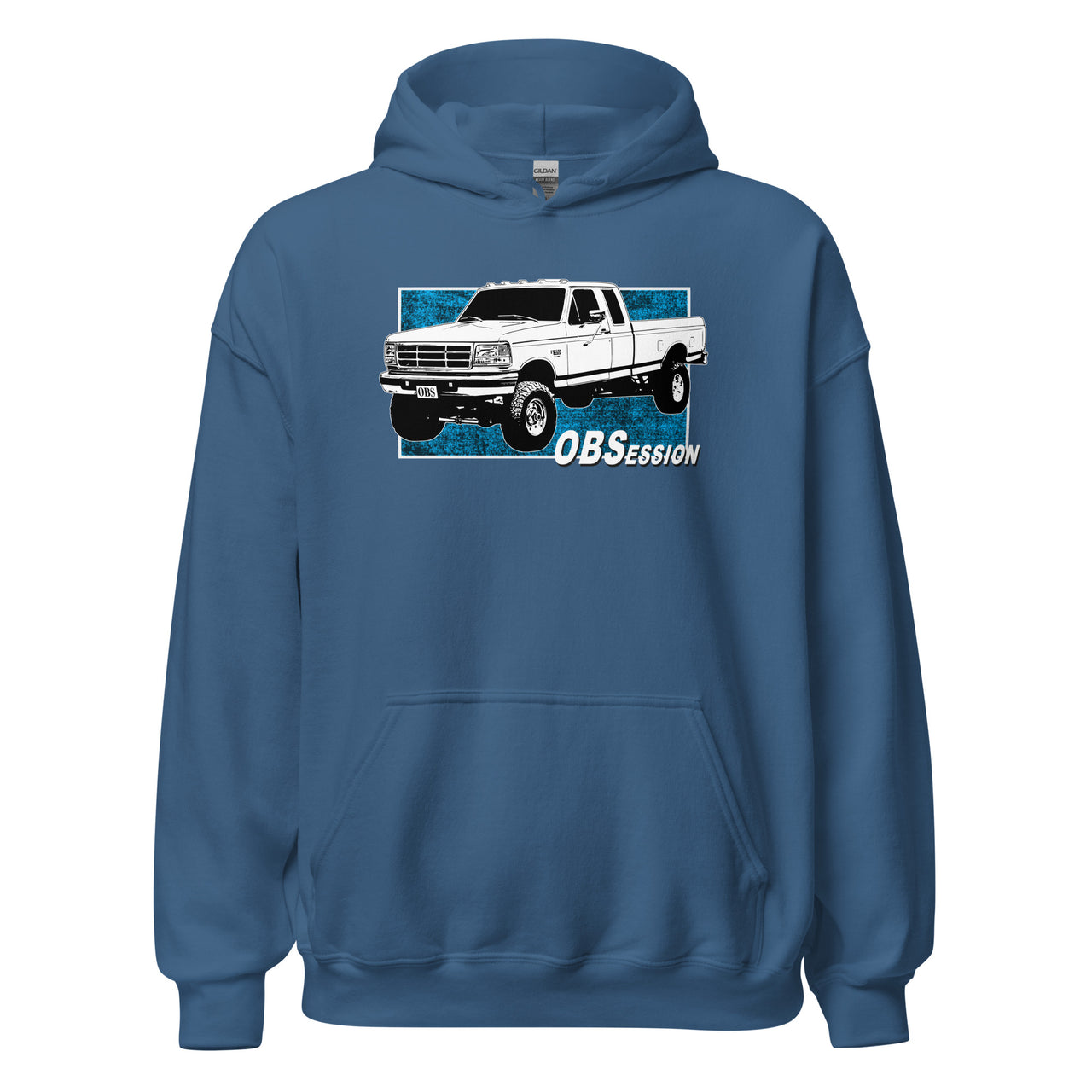 OBS Ext Cab Ford 4X4 Truck Hoodie in indigo