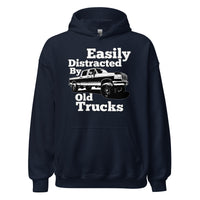 Thumbnail for OBS Truck Hoodie Easily Distracted By Old Trucks in navy