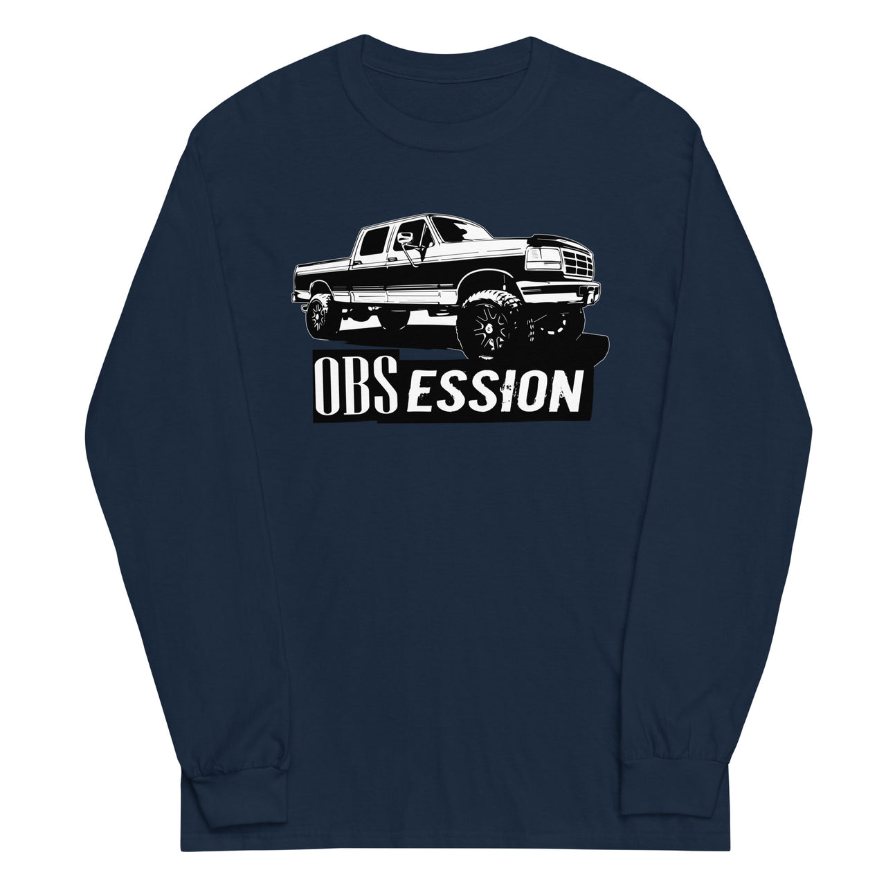 Obs Ford Crew Cab long sleeve Shirt in navy