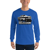 Thumbnail for Obs Ford Crew Cab long sleeve Shirt modeled in blue front