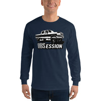 Thumbnail for Obs Ford Crew Cab long sleeve Shirt modeled in navy front