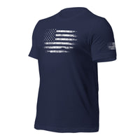 Thumbnail for American Flag T-Shirt With Sleeve Print in navy