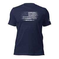 Thumbnail for American Flag T-Shirt With Sleeve Print in navy front