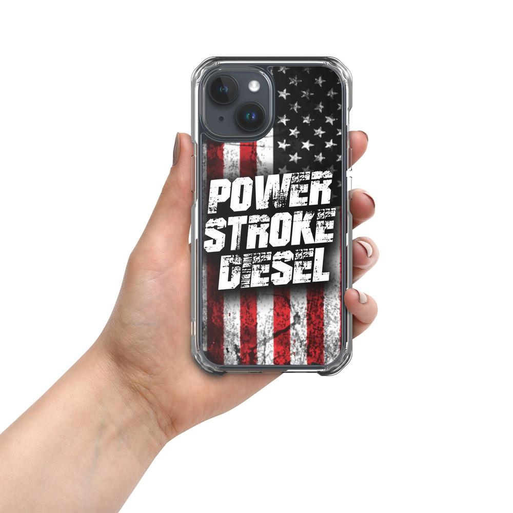 Power Stroke American Flag Phone Case - Fits iPhone
