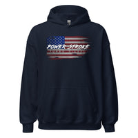 Thumbnail for Power_Stroke_Hoodie_With_American_Flag_Design_navy