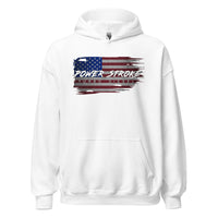 Thumbnail for Power_Stroke_Hoodie_With_American_Flag_Design_white