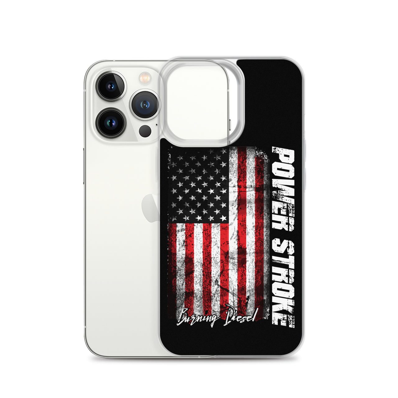 Powerstroke Phone Case Fits iPhone Power Stroke American Flag