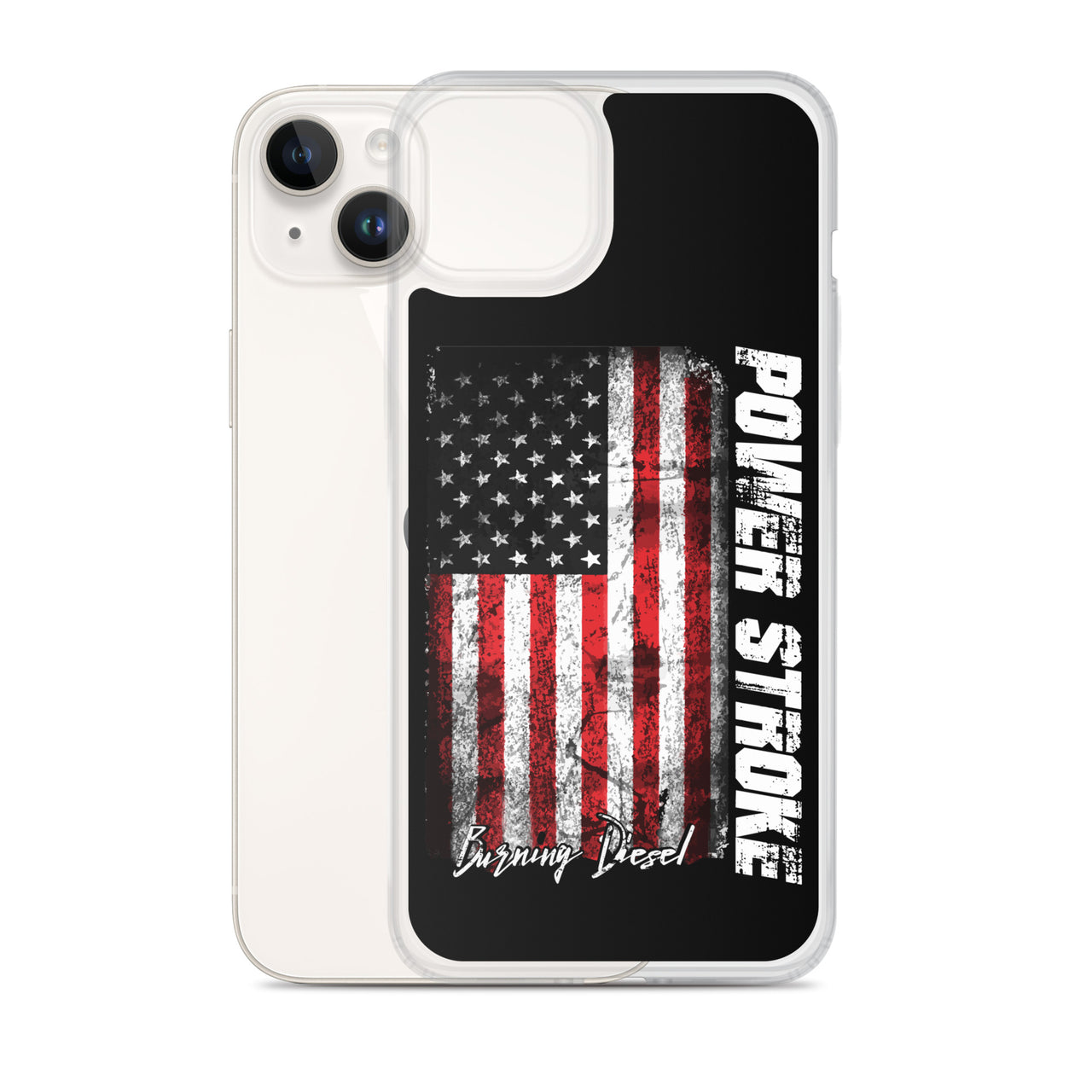 Powerstroke Phone Case Fits iPhone Power Stroke American Flag