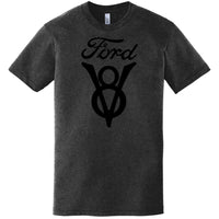 Thumbnail for Mens Ford V8 Vintage - Heather Black