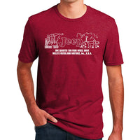 Thumbnail for Mens Jeep® Willys Dash Plaque T-Shirt - Heather Deep Red