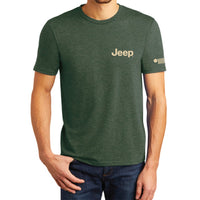 Thumbnail for Mens Jeep® For All Life's Adventures T-Shirt - Heather Forest Green