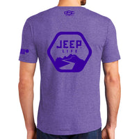 Thumbnail for Mens Jeep® Life Purple Tone Triblend T-Shirt