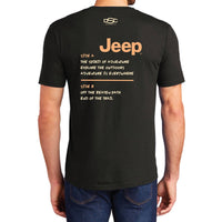 Thumbnail for Mens Jeep® Adventure Mixtape T-Shirt - Black