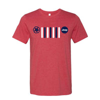 Thumbnail for Mens Jeep® RWB Grille T-Shirt - Heather Red