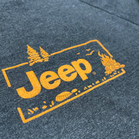 Thumbnail for Mens Long Sleeve Hooded Jeep® Sasquatch T-Shirt-Black Heather