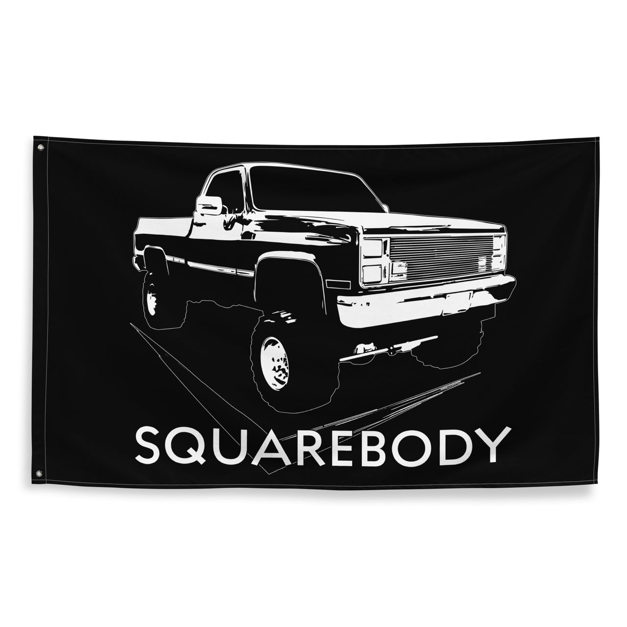 Square Body Lifted 80s Flag Truck