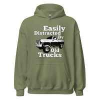 Thumbnail for Square body truck hoodie with funny phrase in military