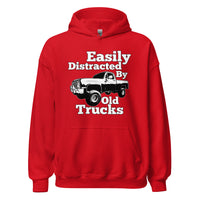 Thumbnail for Square body truck hoodie with funny phrase in red