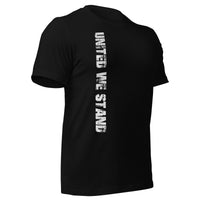 Thumbnail for United We Stand Full Color American Flag T-Shirt in black front