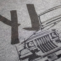 Thumbnail for Mens Jeep® Wrangler YJ - LDD Series - Triblend Grey T-Shirt