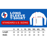 Thumbnail for Brick Nose OBS - Long Sleeve T-Shirt Size Chart