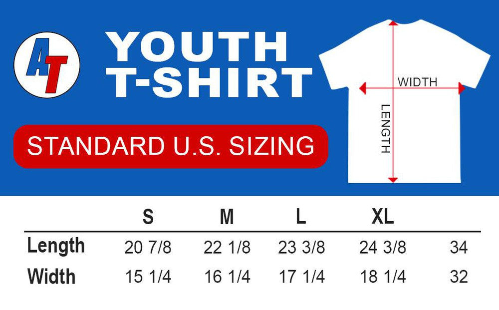 7.3 Powerstroke T-Shirt Based 90's OBS Crew Cab F250 / F350 - Youth Size Chart