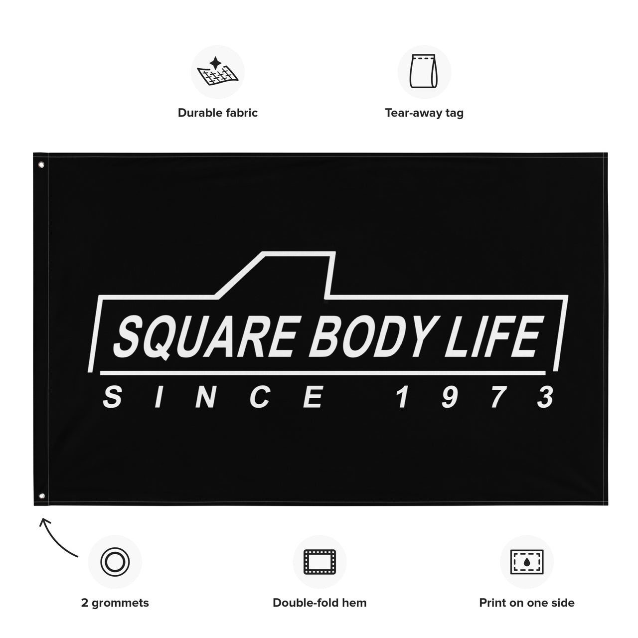 Squarebody Flag - Square Body Life details