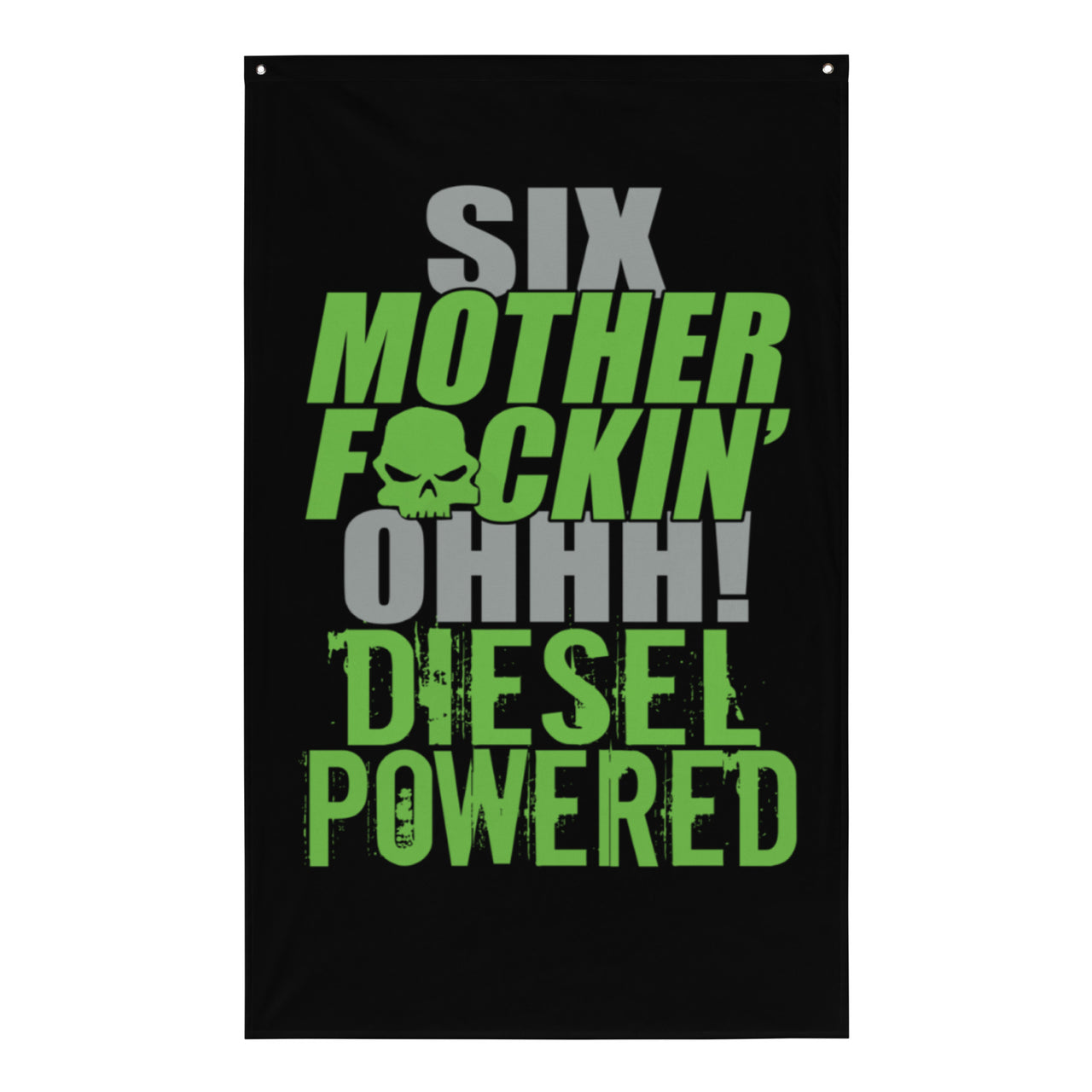 6.0 Power Stroke Diesel Flag, Six MFN OHH Diesel Powered Truck Garage Decor, Dorm Poster, Man Cave Decoration