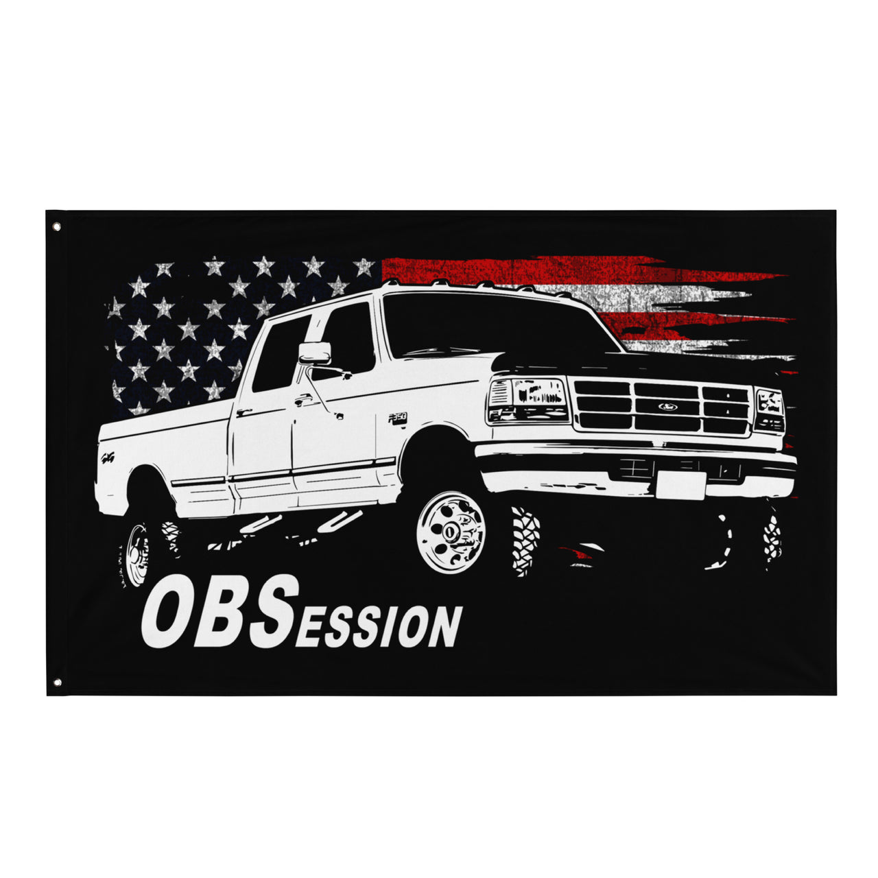 OBS Crew Cab Truck Wall Flag