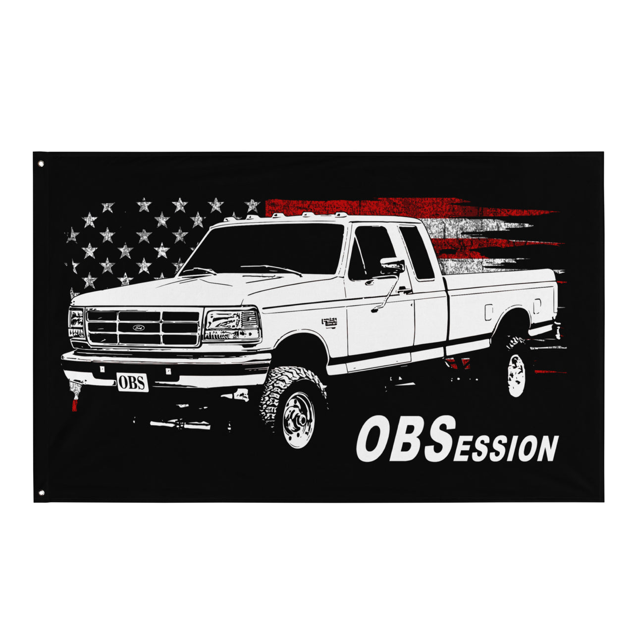 OBS Extended Cab Truck Wall Flag