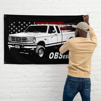 Thumbnail for man hanging OBS Extended Cab Truck Wall Flag