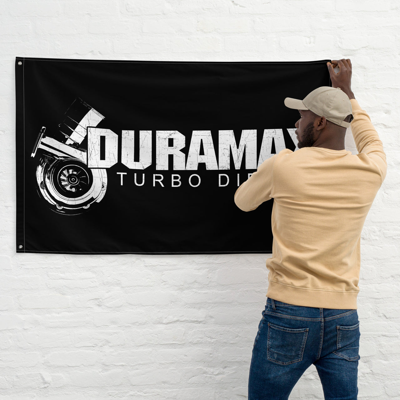 6.6 Duramax Diesel Truck Flag, Garage Decor, Dorm Poster, Man Cave Decoration