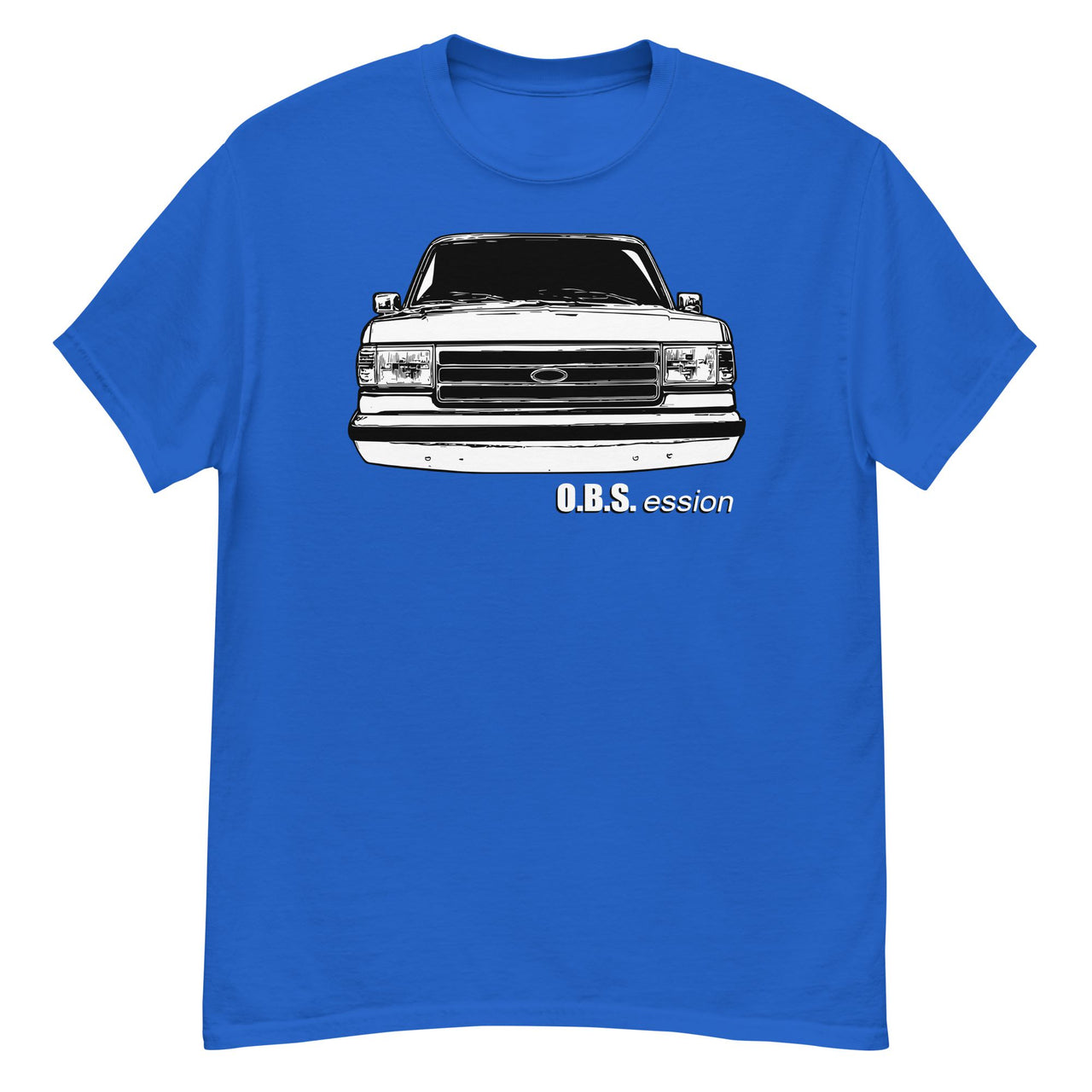 Brick Nose OBS T-Shirt-In-Royal-From Aggressive Thread