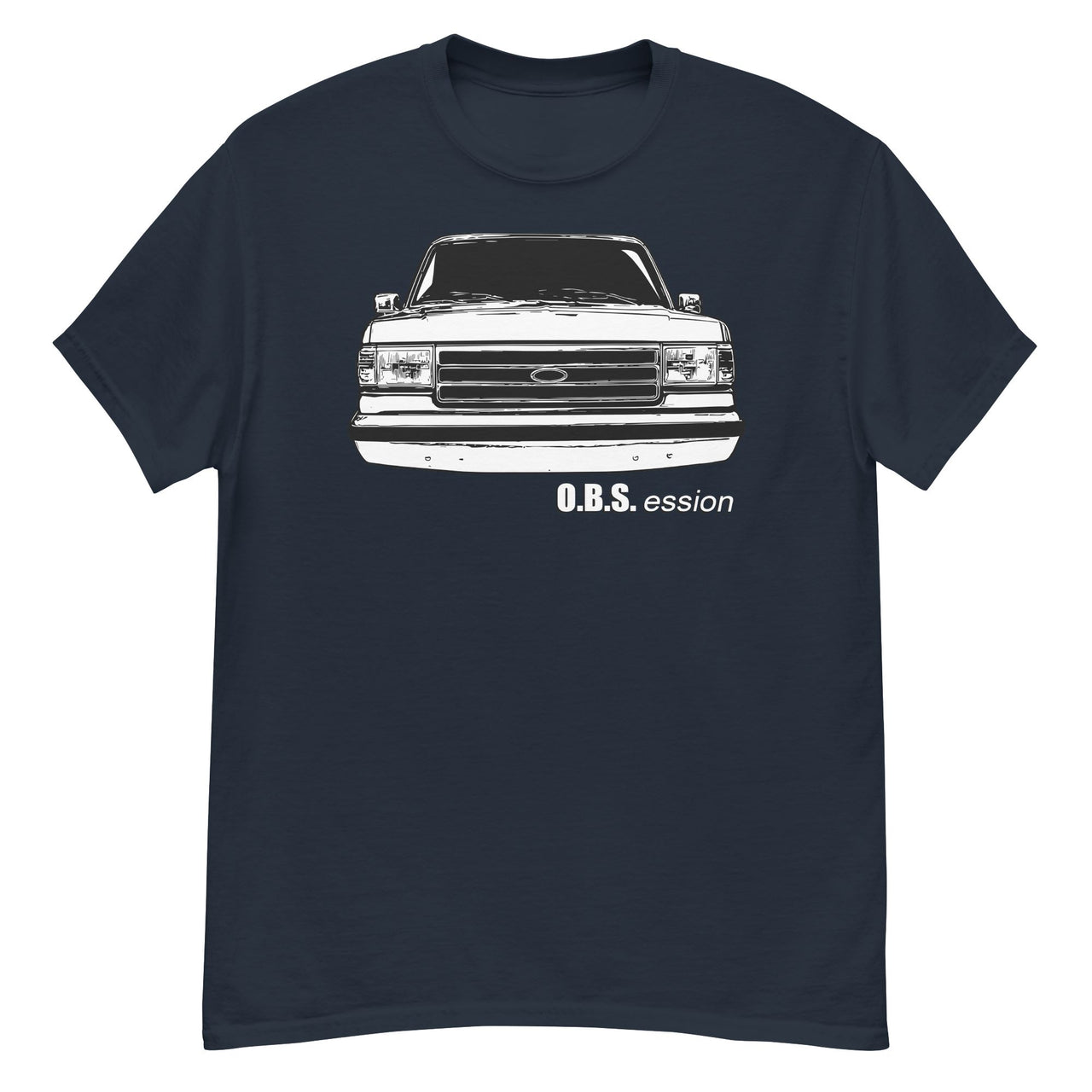 Brick Nose OBS T-Shirt-In-Navy-From Aggressive Thread