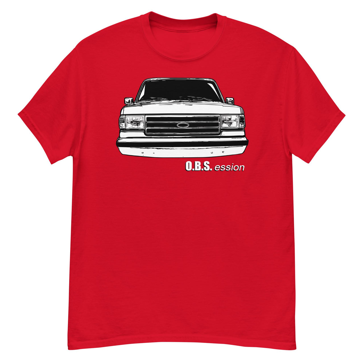 Brick Nose OBS T-Shirt-In-Red-From Aggressive Thread
