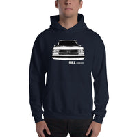 Thumbnail for Brick Nose OBS Truck Hoodie modeled in navy