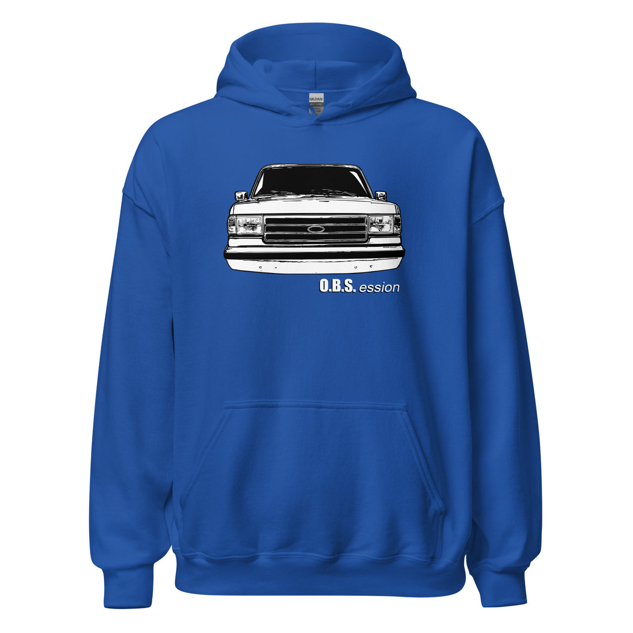 Brick Nose OBS Truck Hoodie in royal