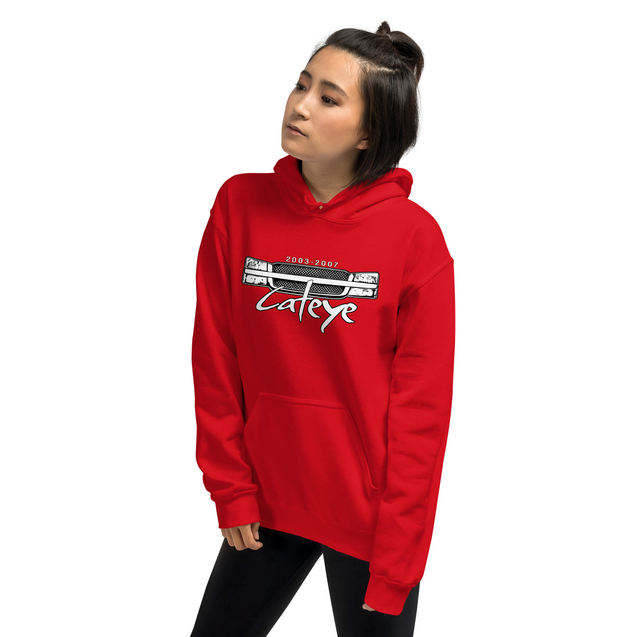 cateye-chevy-hoodie-red-modeled